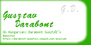 gusztav darabont business card